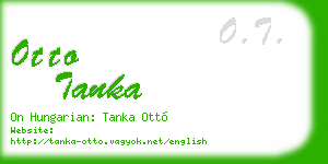 otto tanka business card